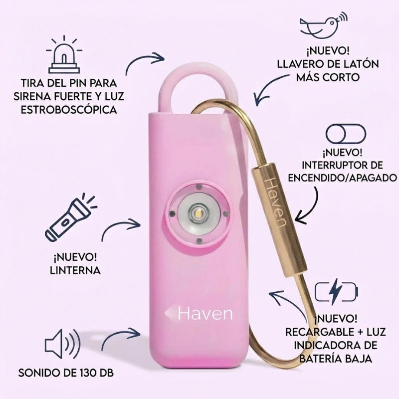 Haven – La alarma personal que la protege cuando tú no estás