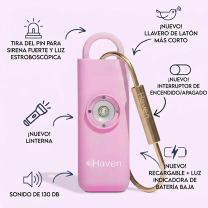 Haven – La alarma personal que la protege cuando tú no estás